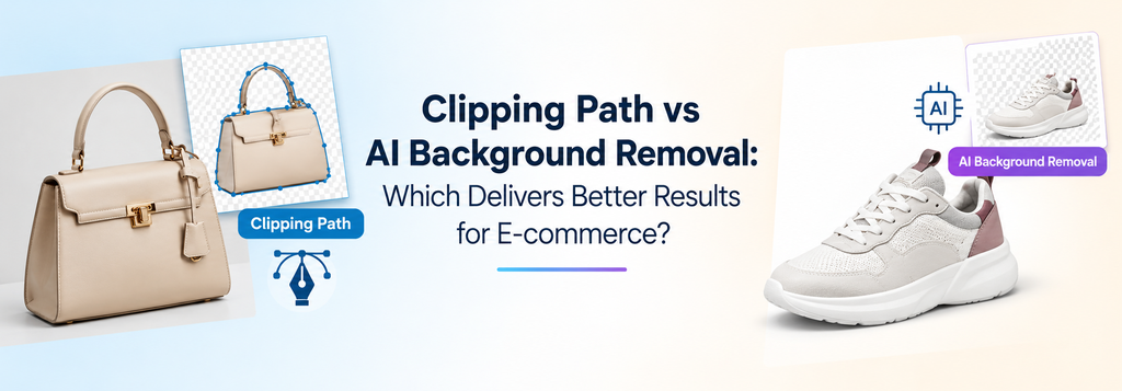 Clipping Path vs AI Background Removal: Which Delivers Better Results for E-commerce?  - Cover Image